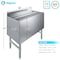 Amgood AmGood 18.5 in. x 36 in. Underbar Ice Bin with Sliding Lid ICE BIN FSIB-183615-Z - alternate 2